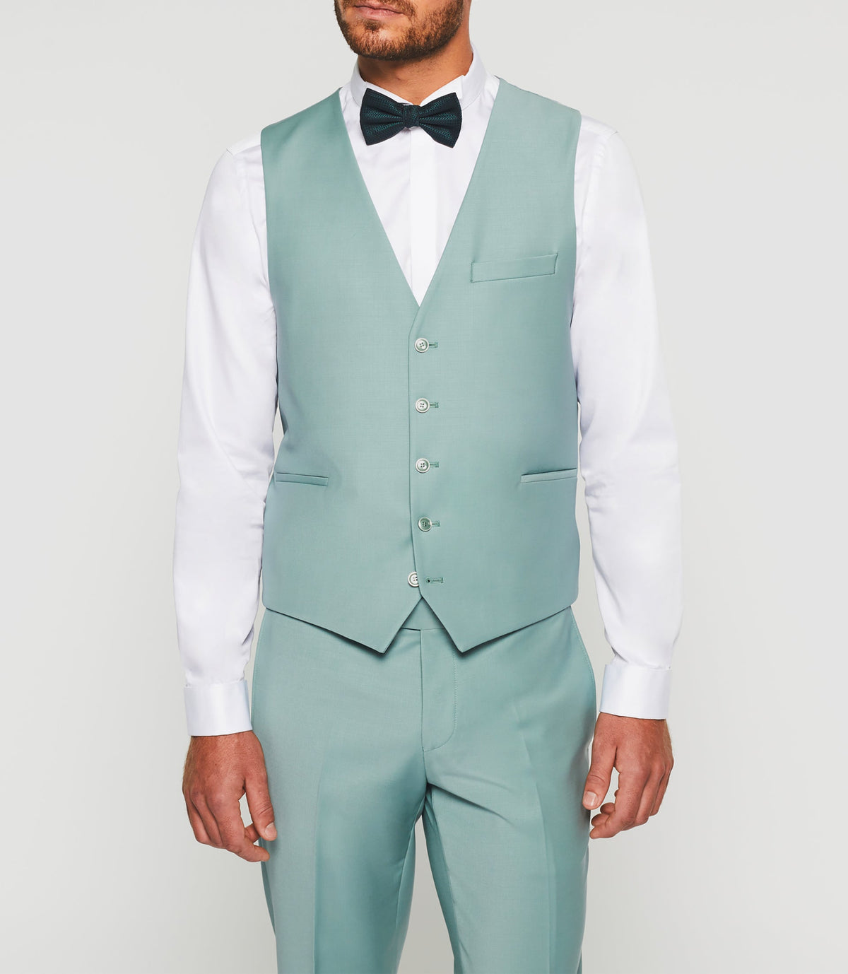 Gilet de costume vert nil "Jfavori" - IZAC