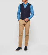 Gilet casual marine "Jimage" - IZAC