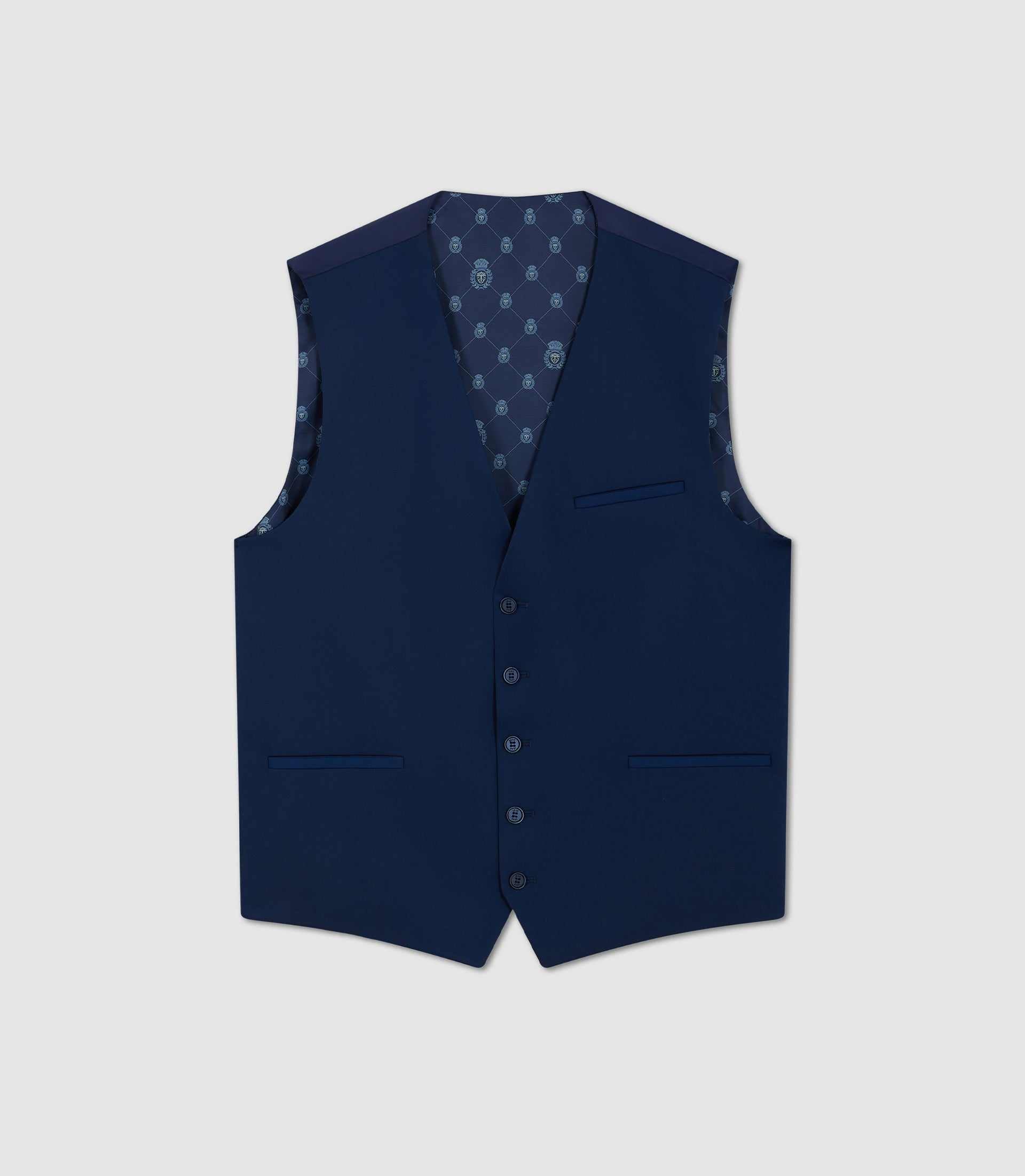 Gilet de costume tissu technique bleu "Jionac" - IZAC