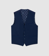 Gilet de costume tissu technique bleu "Jionac" - IZAC