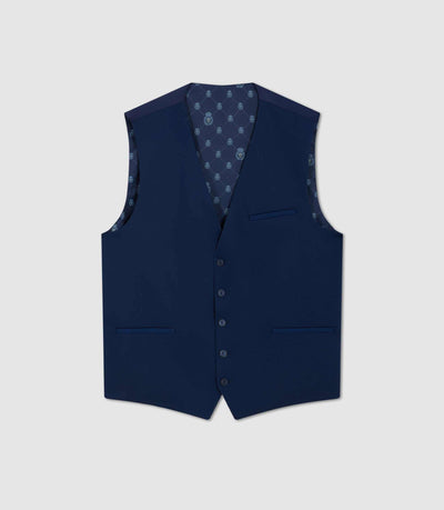 Gilet de costume tissu technique bleu "Jionac" - IZAC