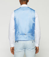 Gilet de costume en lin bleu ciel JCELESTE - IZAC