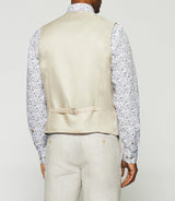 Gilet de costume en lin parme JCELESTE - IZAC
