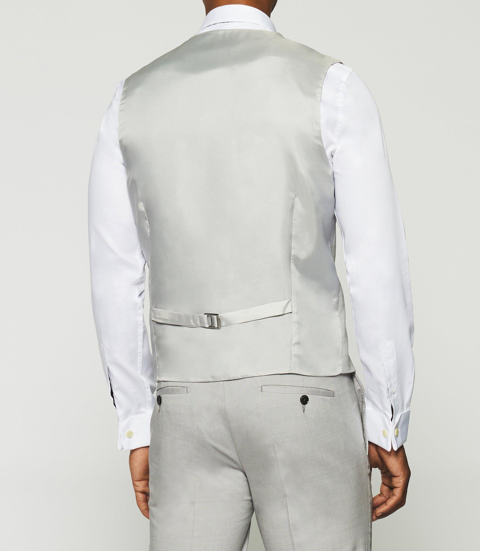 Gilet de costume en laine gris clair JFAKI - IZAC