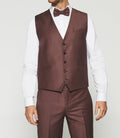 Gilet de costume framboise JFAVORI - IZAC