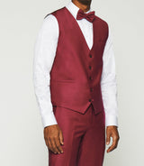 Gilet de costume fuchsia JFAVORI - IZAC