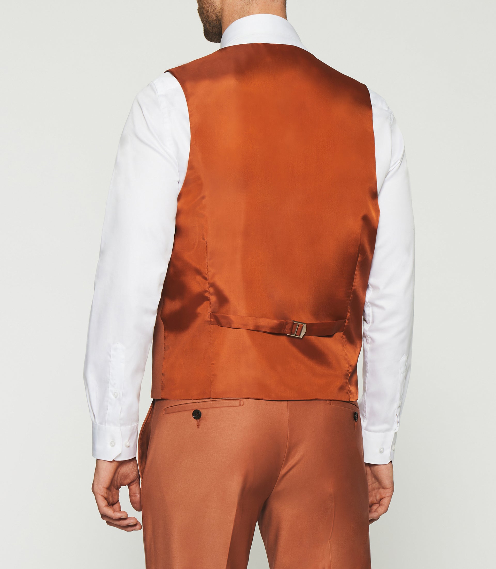Gilet de costume en laine orange JFAVORI - IZAC