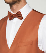 Gilet de costume en laine orange JFAVORI - IZAC