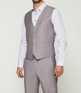 Gilet de costume laine parme foncé JFAVORI - IZAC