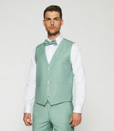 Gilet de costume en laine vert clair JFAVORI - IZAC