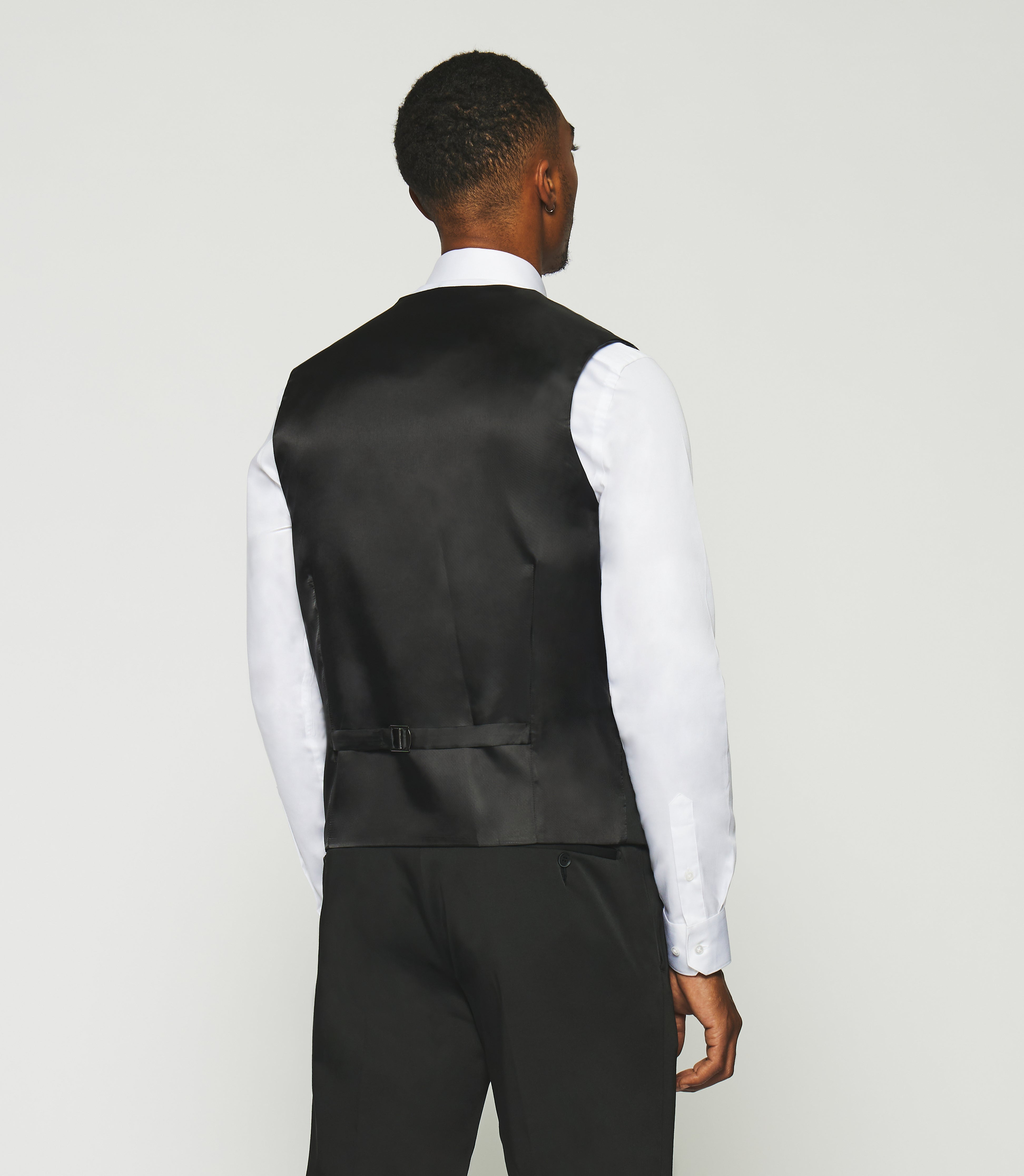 Gilet de costume tissu technique noir JIONAC
