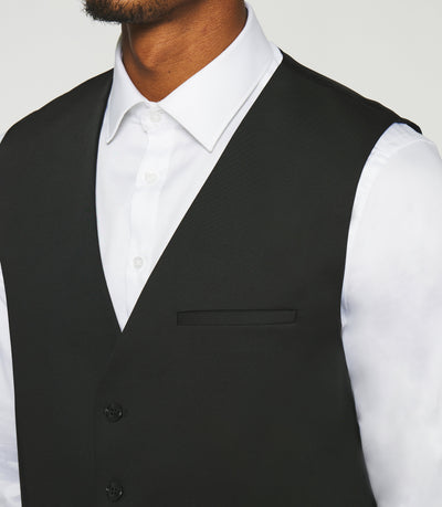 Gilet de costume tissu technique noir JIONAC