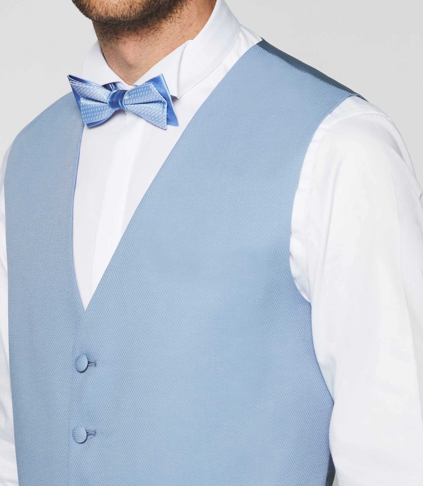 Gilet de costume bleu ciel JOLIE - IZAC