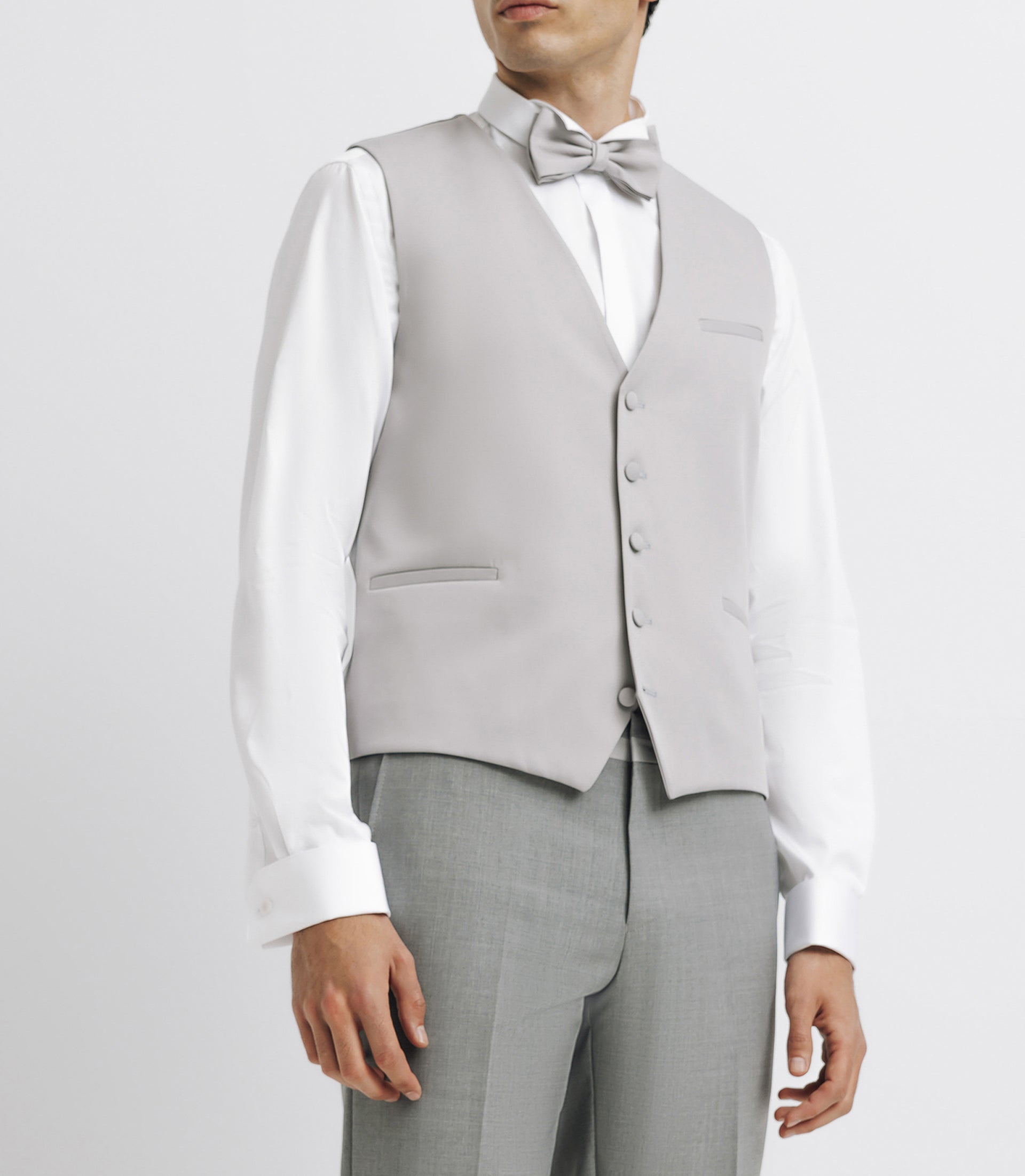 Gilet de costume gris clair - IZAC