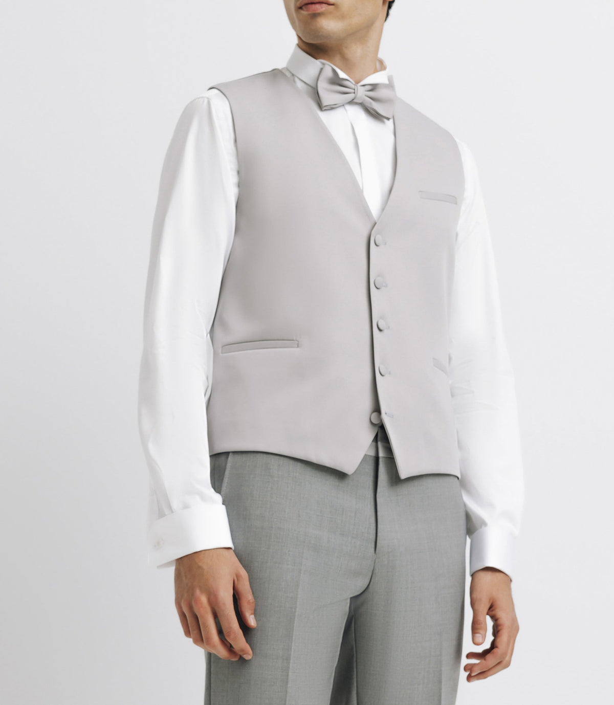 Gilet de costume gris clair - IZAC