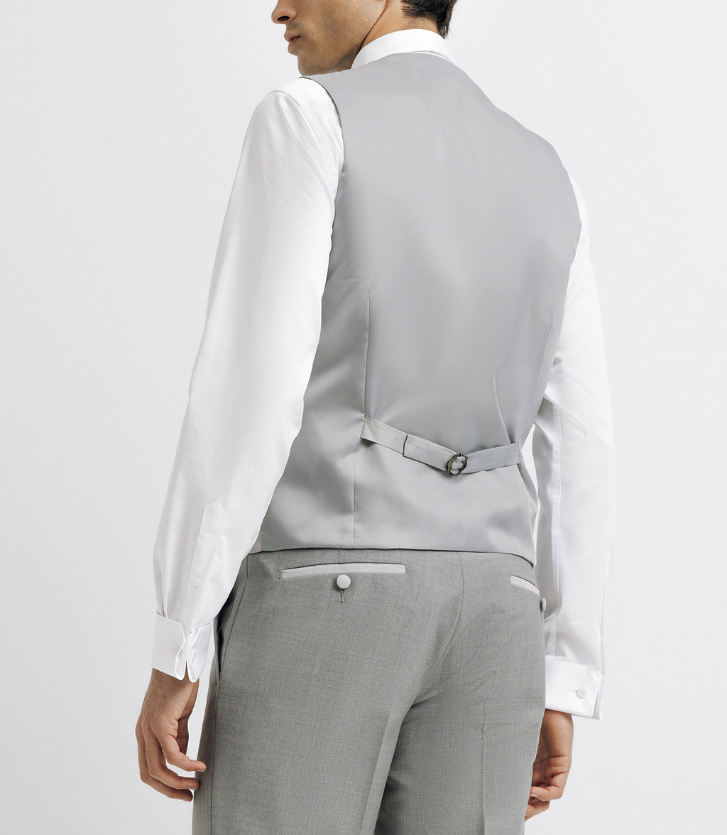 Gilet de costume gris clair - IZAC