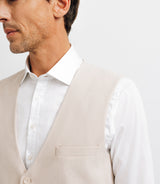 Gilet casual armuré écru - IZAC