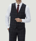 Gilet de ville gris anthracite "quadversaire" - IZAC