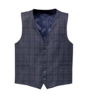 Gilet Prince de Galles bleu "Queclatant" - IZAC