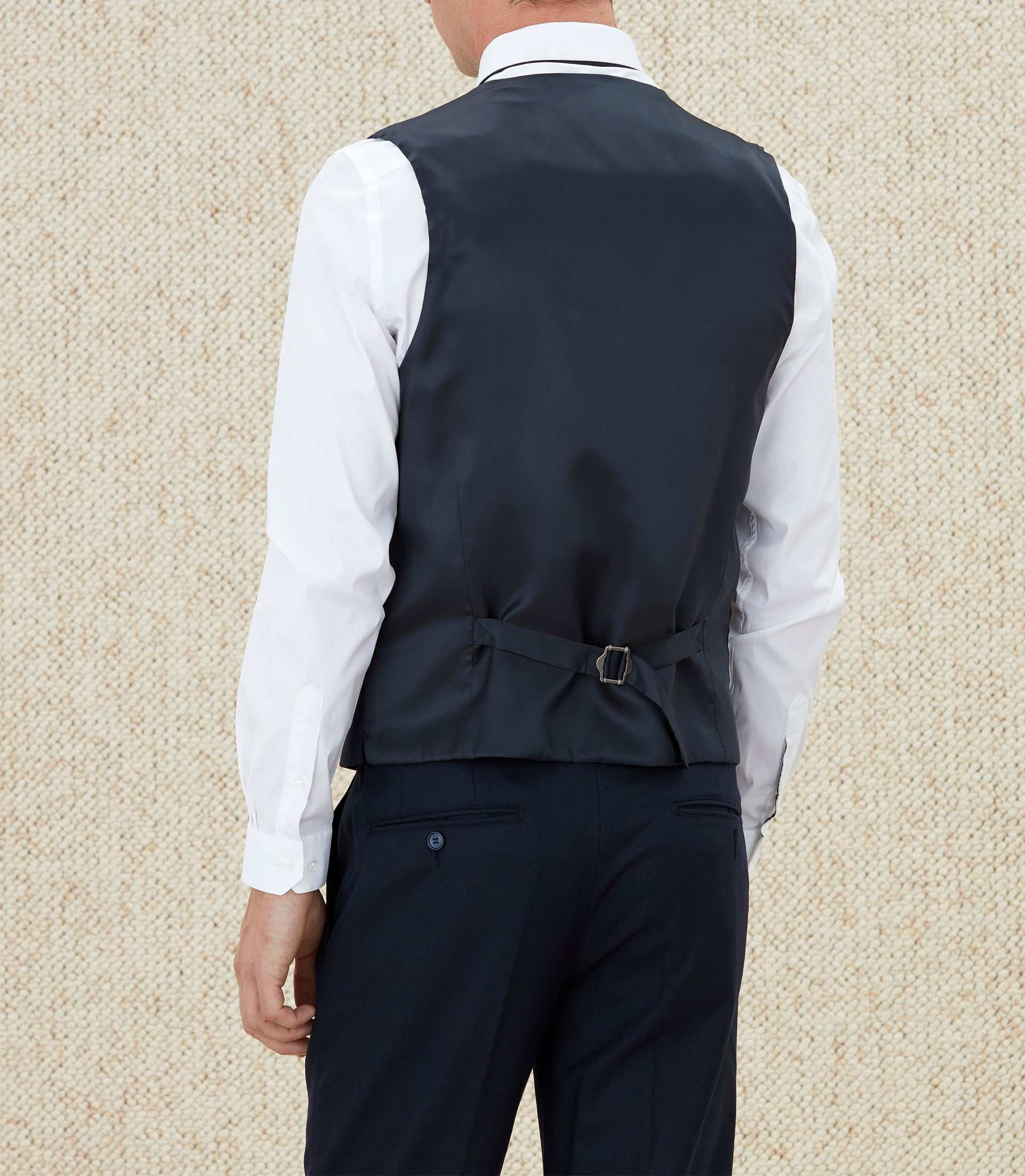 Gilet en flanelle marine "Queloge" - IZAC