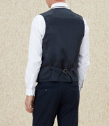 Gilet en flanelle marine "Queloge" - IZAC