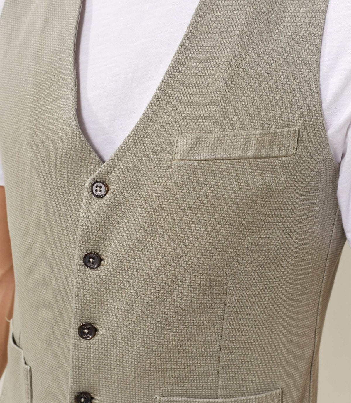 Gilet casual kaki "Quideal" - IZAC