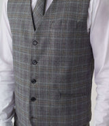 Gilet ville Prince de Galles gris "Ovintage" - IZAC