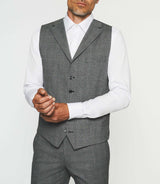 Gilet de costume à carreaux gris XSOBRE - IZAC