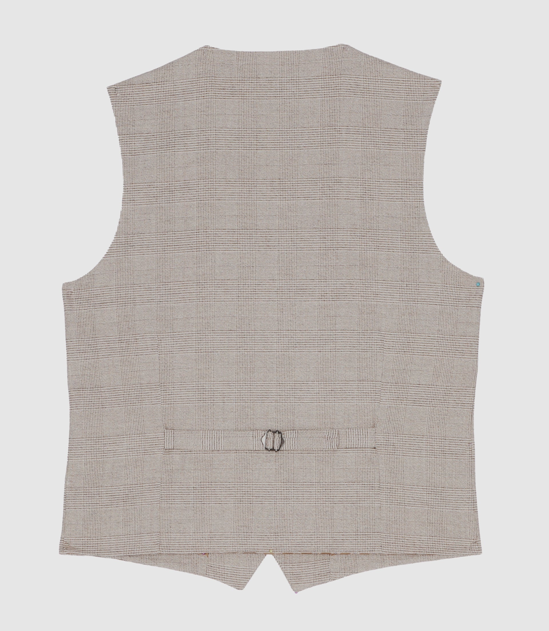 Gilet de costume à carreaux effet Prince de Galles beige XSWING - IZAC