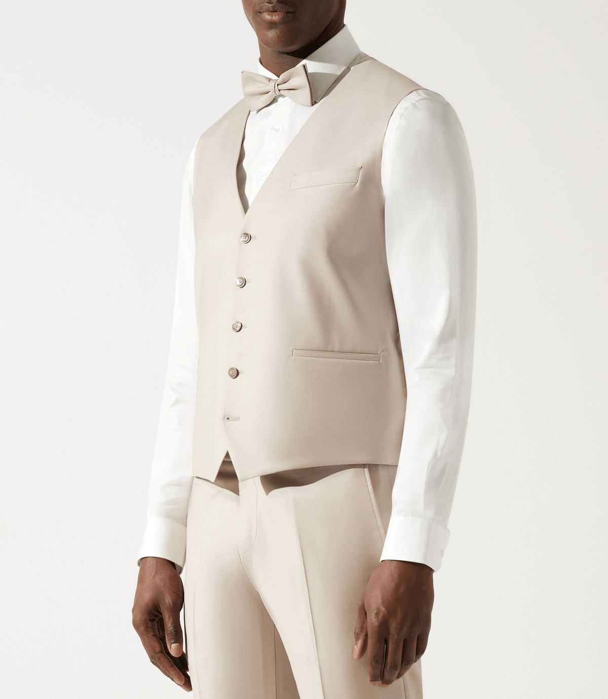 Gilet de costume beige - IZAC