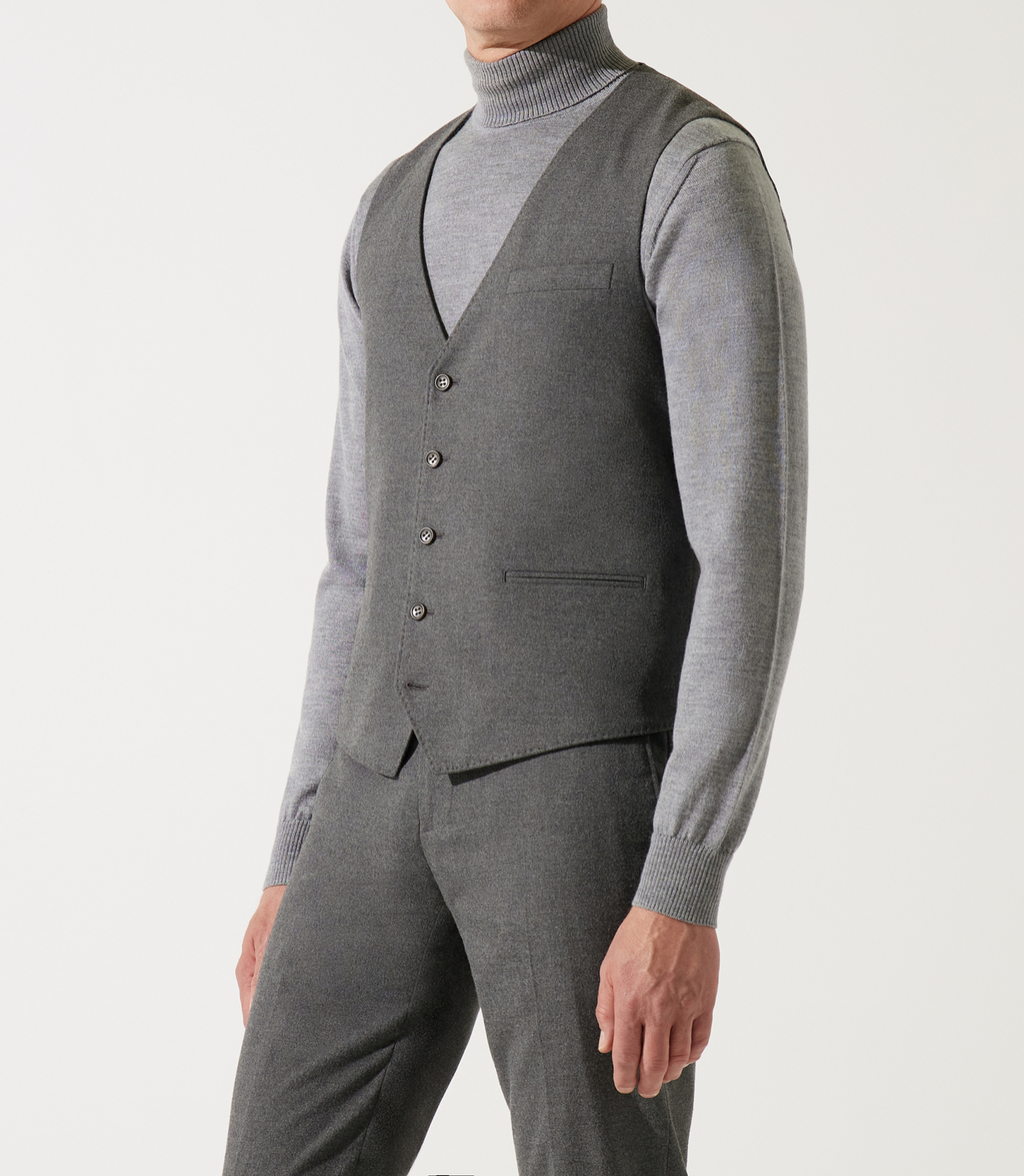 Gilet de costume gris moyen XSOYEUX - IZAC