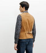 Gilet ville en velours côtelé camel - IZAC