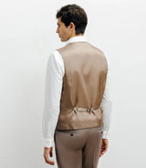 Gilet ville avec laine majoritaire taupe - IZAC