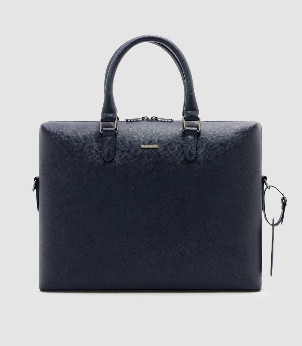 Sac en cuir marine - IZAC