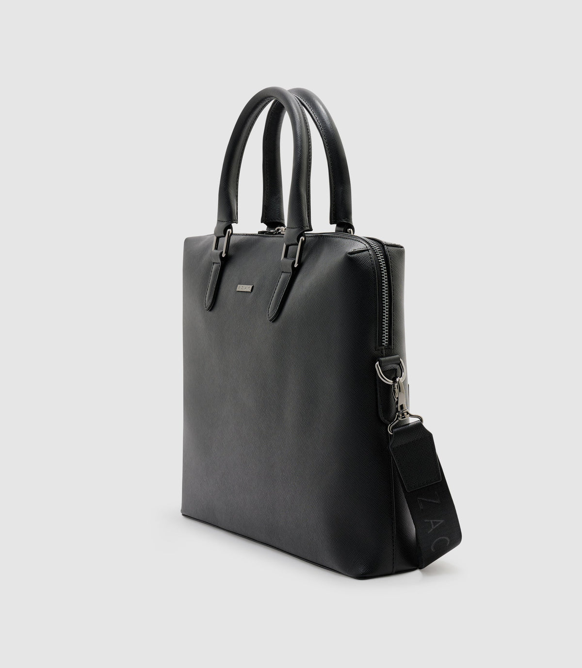 Sac en cuir noir - IZAC