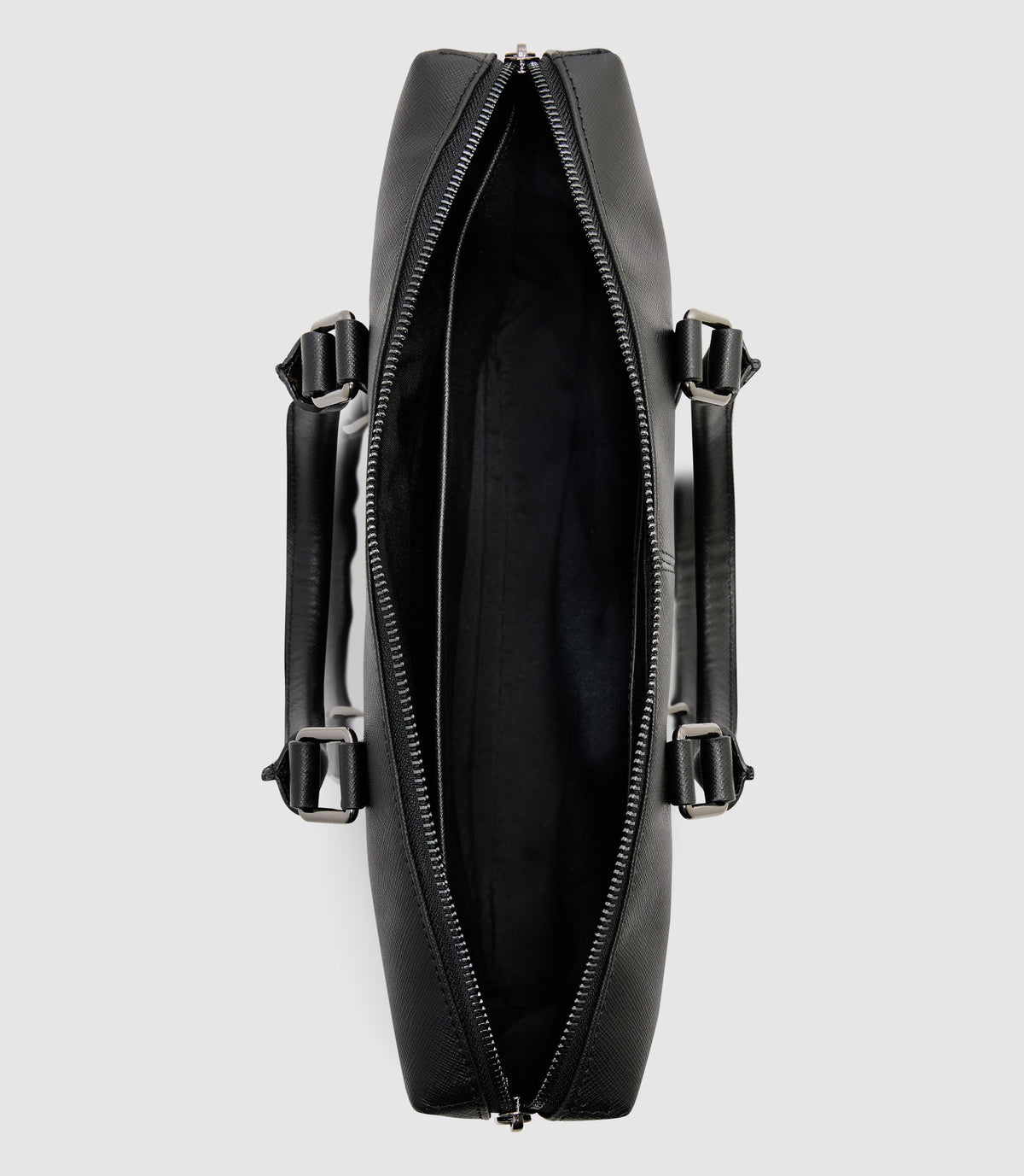 Sac en cuir noir - IZAC