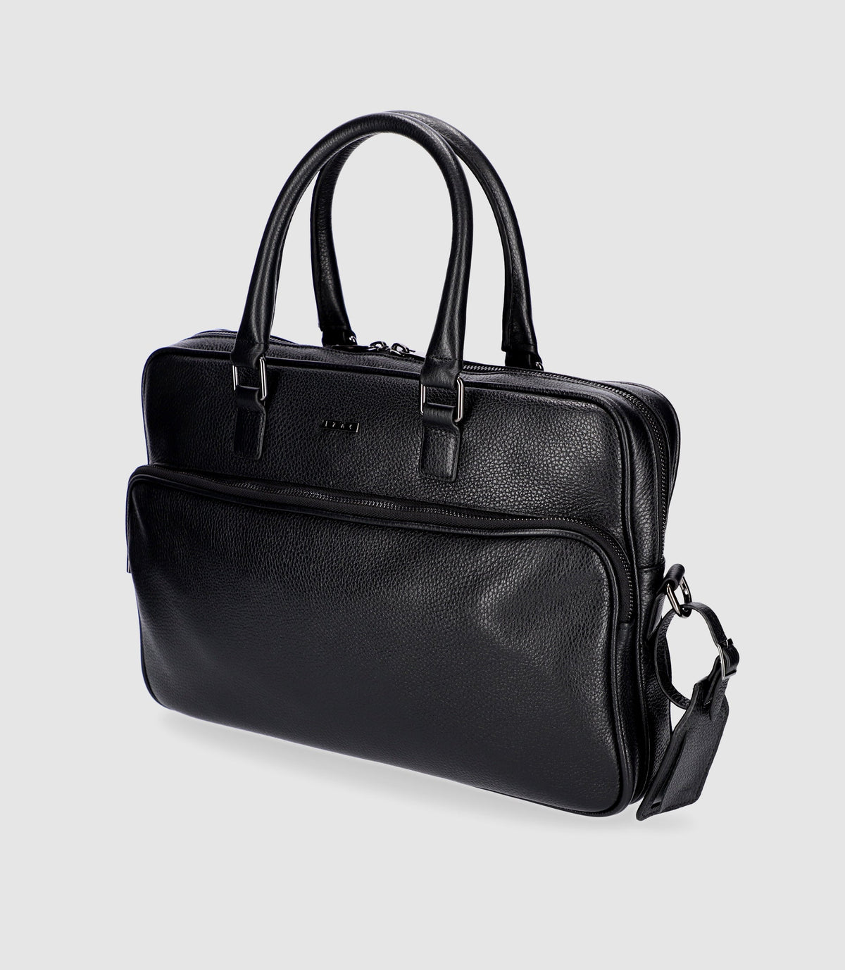 Sac business en cuir noir WALLAS - IZAC