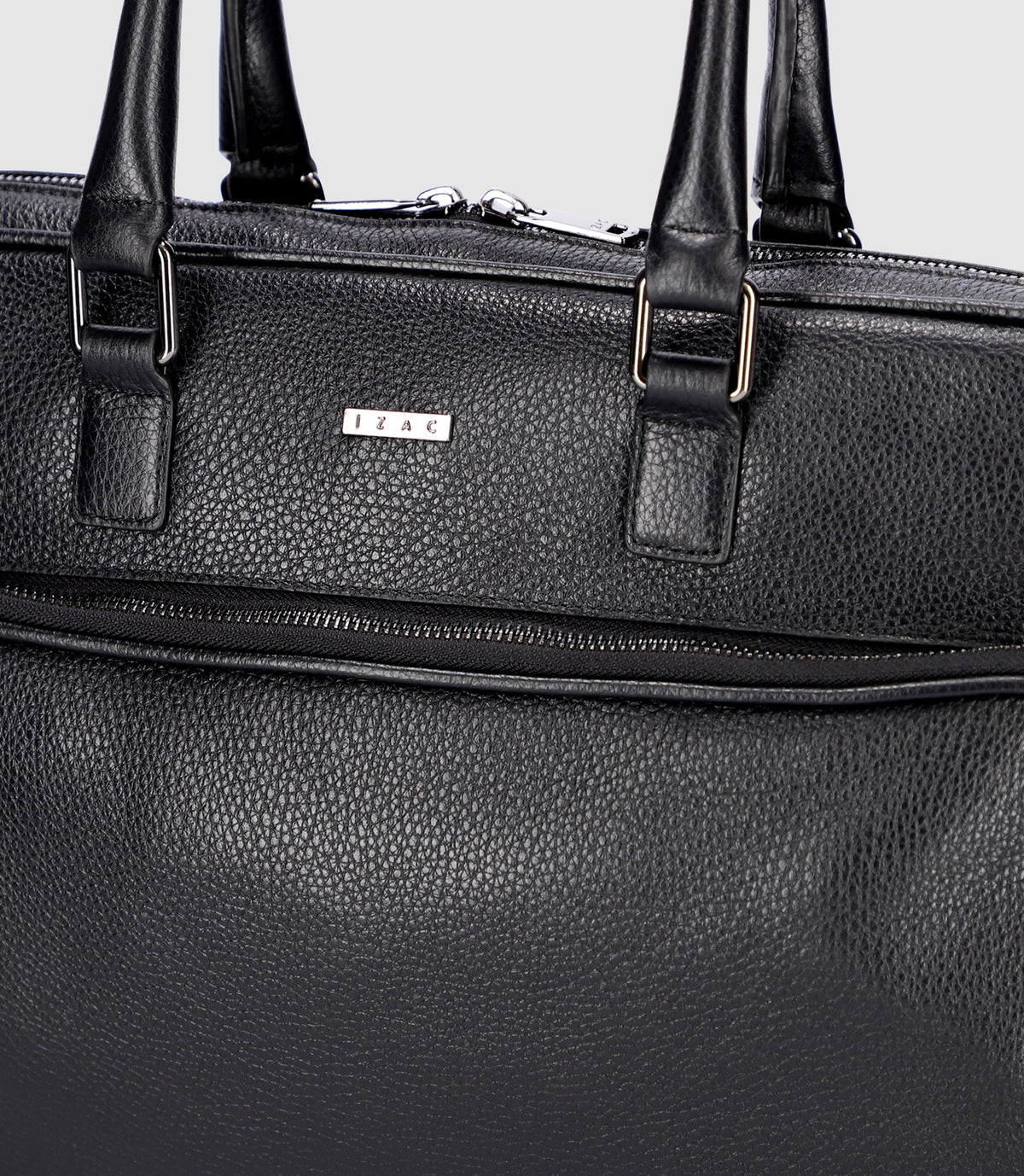 Sac business en cuir noir WALLAS - IZAC