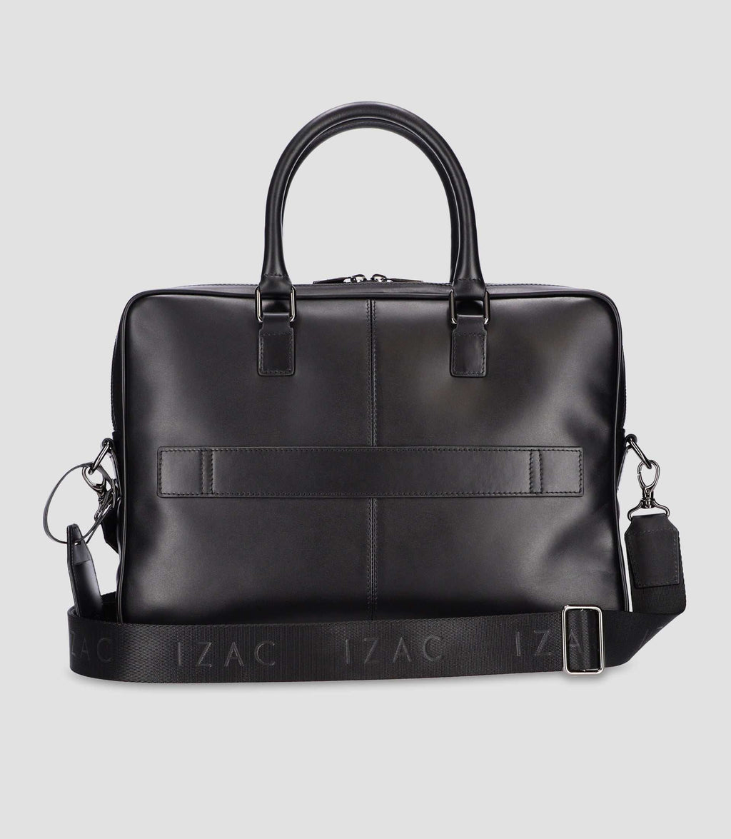 Sac business en cuir noir WENA - IZAC