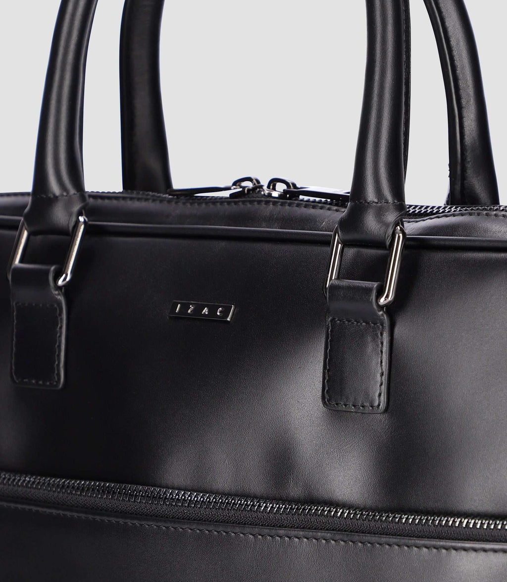 Sac business en cuir noir WENA - IZAC