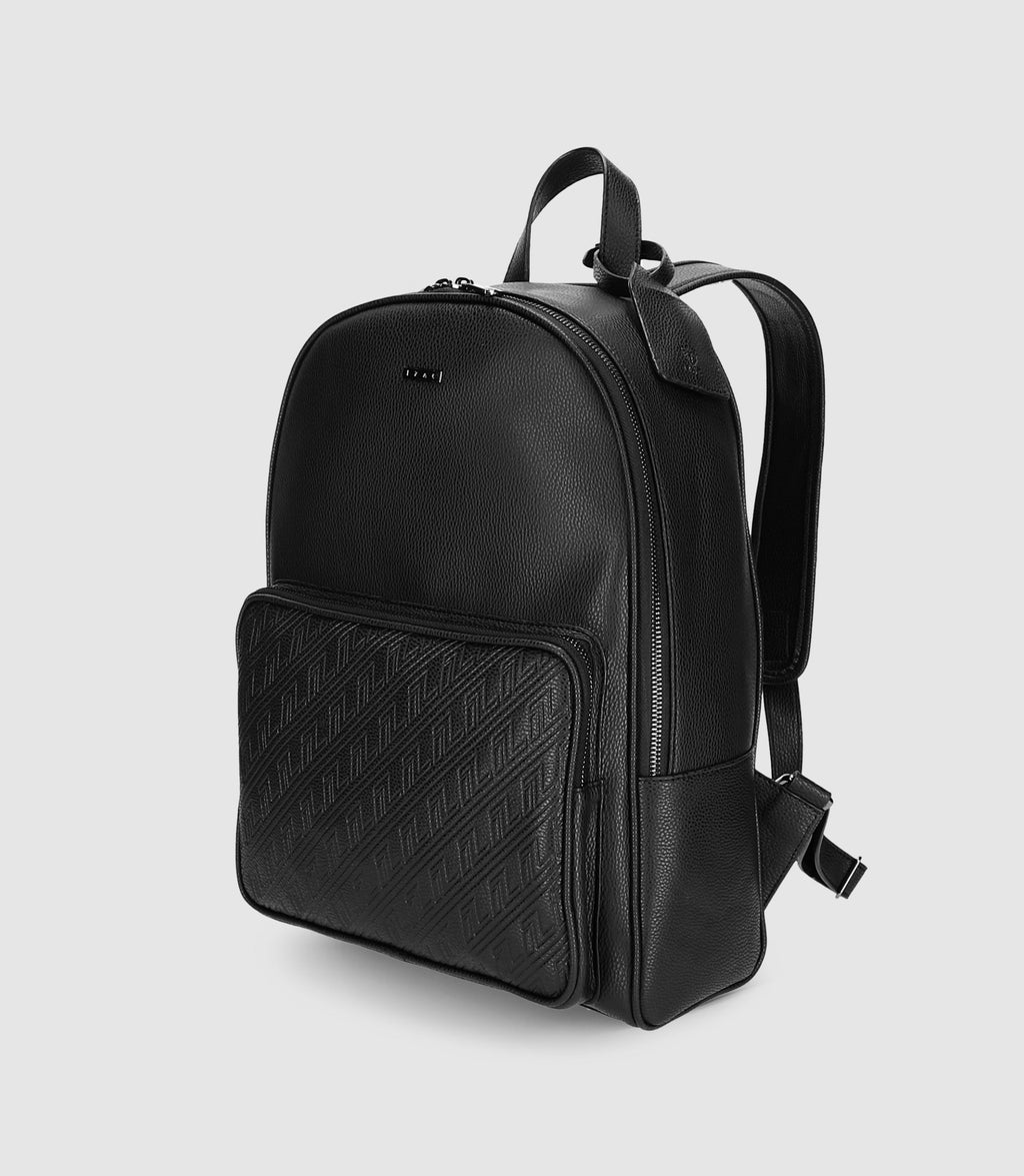 Sac à dos avec logo personnalisé noir WOVE - IZAC