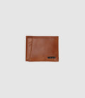 Portefeuille en cuir camel - IZAC