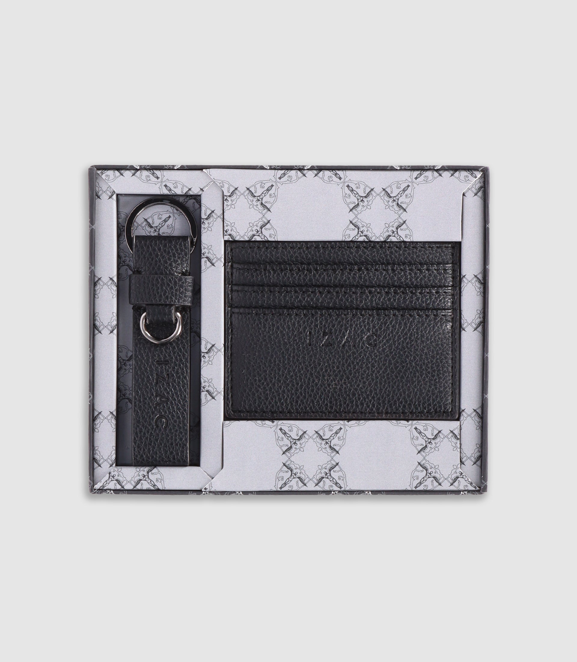 Portefeuille avec porte carte noir - IZAC