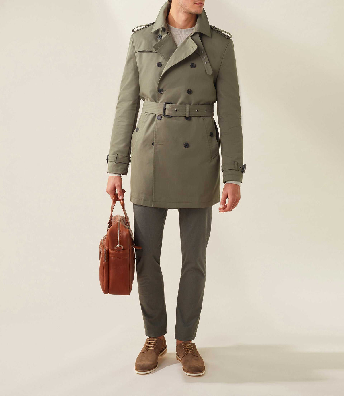 Trench croise kaki "Jake" - IZAC