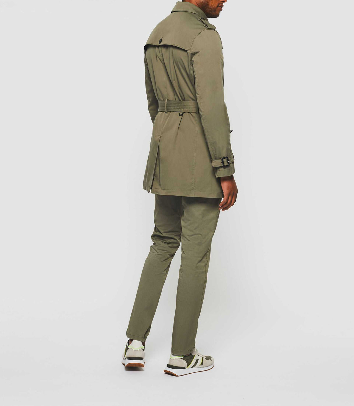 Trench croisé kaki "Hamilton" - IZAC