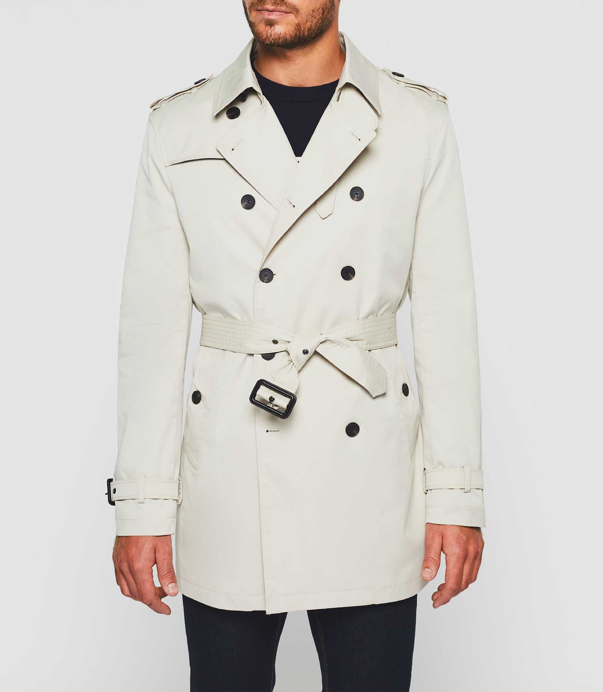 Trench croisé mastic "Hamilton" - IZAC