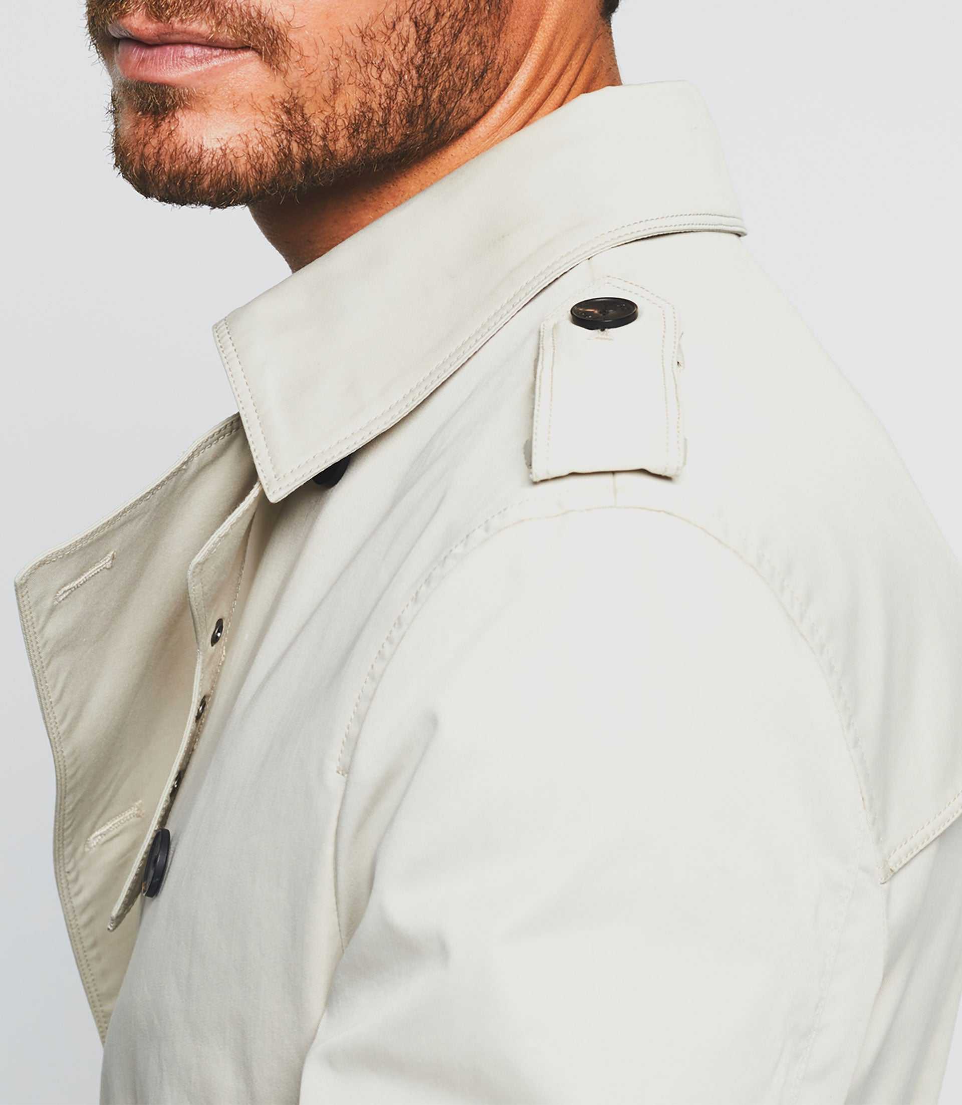 Trench croisé mastic "Hamilton" - IZAC