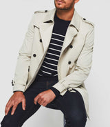 Trench croisé mastic "Hamilton" - IZAC