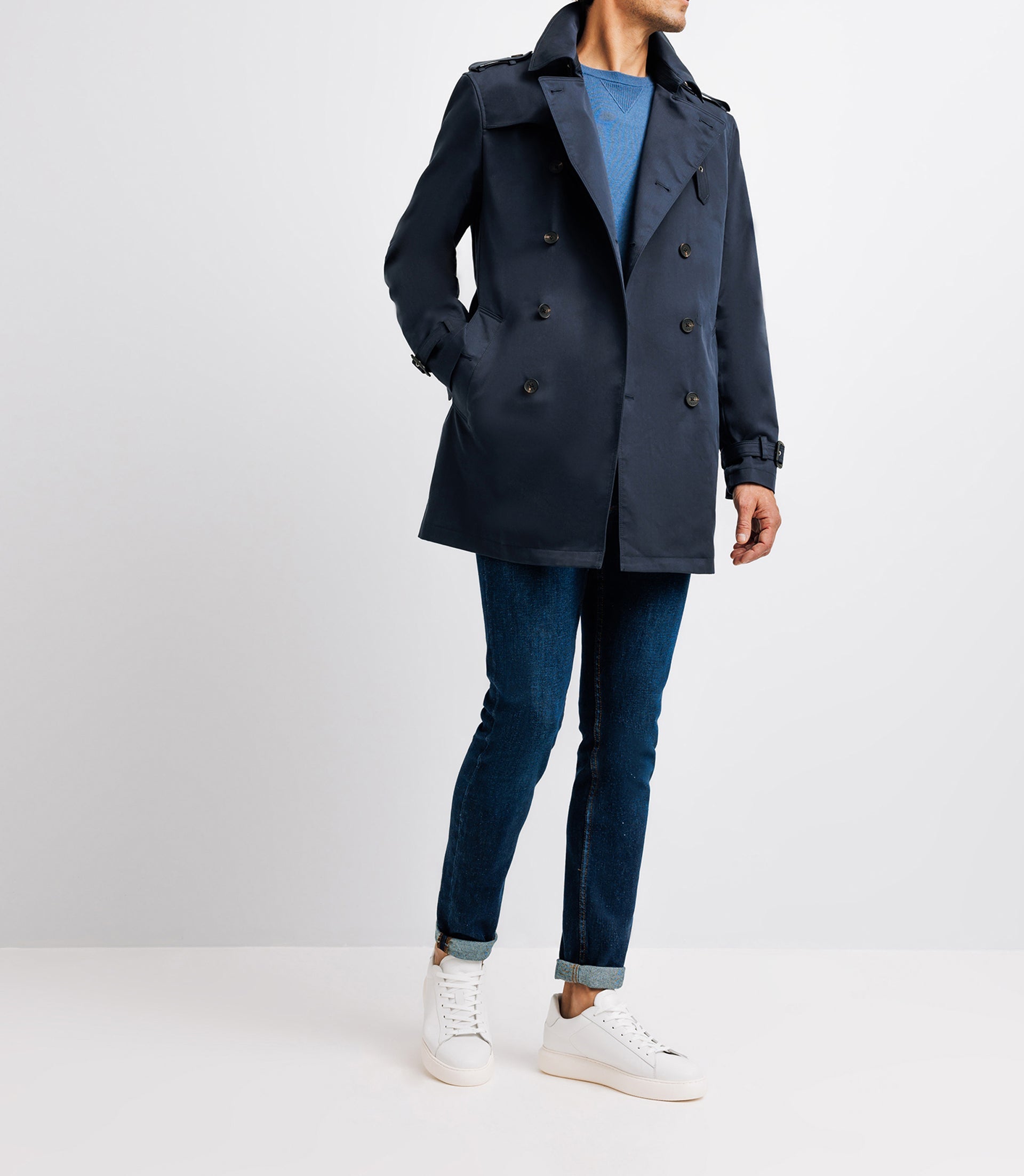 Trench croisé marine - IZAC