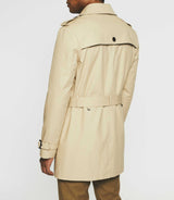 Trench croisé en coton beige IDANO - IZAC